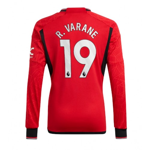 Moški Nogometni dresi Manchester United Raphael Varane #19 Domači 2023-24 Dolgi Rokav